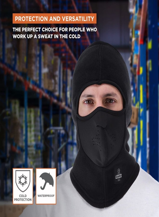 RefrigiWear Arctic Clava - Warm NeoFleece Moisture Wicking Windproof Waterproof Cold Weather Balaclava Face Mask (Black, Small/Medium) - Image 4